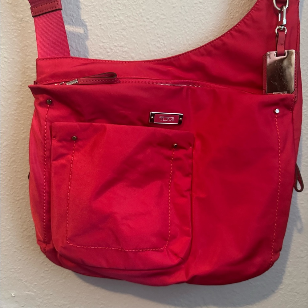 EUC TUMI Vibrant Pink Crossbody Bag